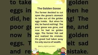 "Golden Goose Story | Moral Story for Kids | Fairy Tale for Preschool & Homeschool"