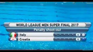 ITA - CRO / Penalty / Waterpolo World League 2017 /