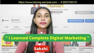 Best Digital Marketing Course Patna - Review By Sakshi