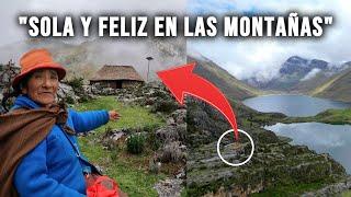 "GLOTILDA" TODA SU VIDA VIVE SOLA EN LAS MONTAÑAS, CRIANDO SUS OVEJAS 