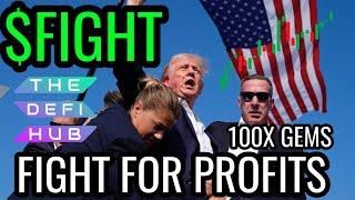 $FIGHT Next 100x | New Donald Trump Meme Coin on Solana $FIGHT