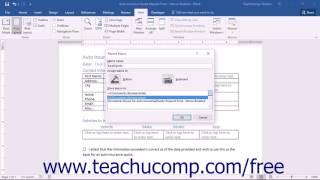 Word 2016 Tutorial Recording Macros Microsoft Training