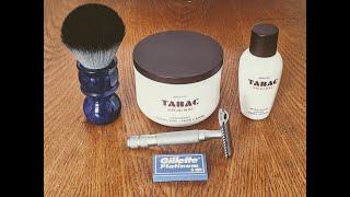 Бритьë Yaqi Scalloped+Gillette Platinum, Tabac Original, Yaqi Timberwolf