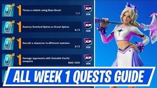 Fortnite Complete WEEK 1 Quests - How to EASILY Complete WEEK 1 Challenges in Chapter 6 Season 3
