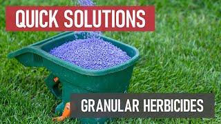 Quick Solutions: What are Granular Herbicides?