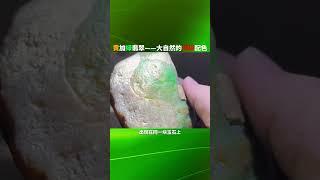 翡翠中的稀有品种，大自然的顶级配色，黄加绿属达马坎水石品质才是最佳。顶级的超级稀有，至于价格嘛就准备好皮尺量口袋的深度了就好了#jadeite #陈家艺术翡翠