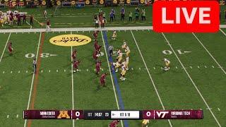 NCAAF LIVEVirginia Tech Huskies vs.Minnesota Golden Gophers College Football Full Game-3rd Jan 2024