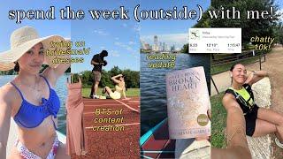 SPEND THE WEEK (OUTSIDE) WITH ME | wedding updates, book chats, paddleboarding, chatty 10k 