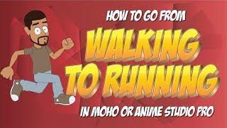 How to create a walk cycle and transition it to a run cycle in Anime Studio or MOHO 12