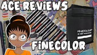 AceLayer Reviews ALCOHOL BRUSH MARKERS ft. FineColor and Sailor Moon