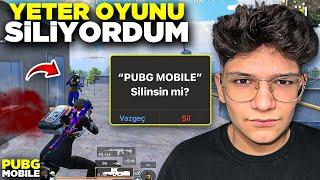 YETER ARTIK.. OYUNU SİLİYORDUM!! | PUBG MOBİLE