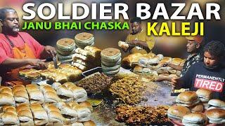 Soldier Bazar Famous Tawa Kaleji Bun - Masala Fried Liver Recipe - Karachi Street Food