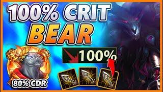 100% CRIT URF VOLIBEAR (36 KILLS) - BunnyFuFuu | League of Legends | URF