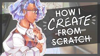 MY (Traditional) DRAWING PROCESS! | Making A Marker Illustration From Scratch