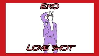 EXO (엑소) - Love Shot (Dance Animation) Kai focus