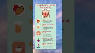 Heartburn home remidies #healthandwellnesslifestyle #healthinfo #heartburnremedies