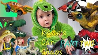 Creative Kane's Car Kit Part 2: Back In The Habit! Toy Dino Car Video!