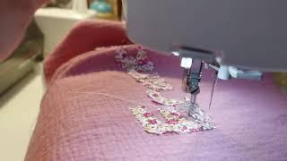 sew easy/How to Applique Names/step by step Freemotion embroidery/Janome sewing machine/Meriam Orapa