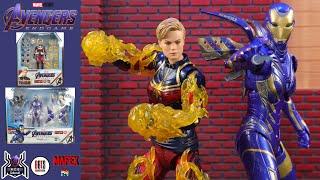 Mafex Marvel Avengers Endgame 163 CAPTAIN MARVEL & 184 RESCUE Pepper Pots MCU Movie Figure Review