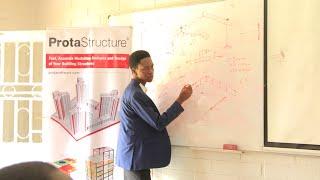 Prota software training on structural analysis of steel structures in Rwanda Nziza Training Academy