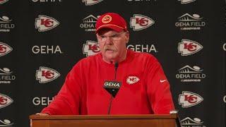 Chiefs-Buccaneers game: Chiefs head coach Andy Reid reacts to overtime victory