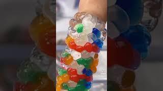 Real waterbeads Orbz Orbeez growing ON MY NAIL Episode2 #shorts #orbz #satisfying