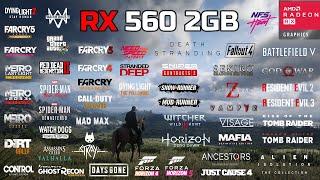 RX 560 2GB + i5 3470 | 50 Games Tested