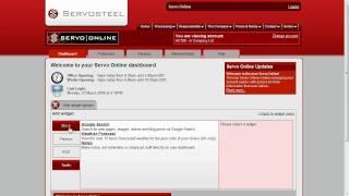 SERVO ONLINE HOW TO: Add Widget to your Dashboard