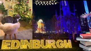 Winter celebrations of light in Edinburgh, Christmas market and cozy craft