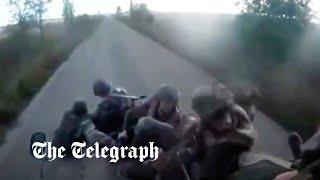 Russian soldiers crash in a foiled retreat from Kherson