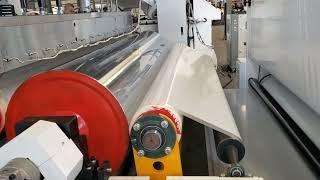 Felt laminating machine runing video