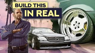 Building a Widebody for S-Class in 30 Minutes - GTA V Style - Time Lapse Transformation