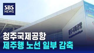 청주국제공항, 제주행 노선 일부 감축 / SBS