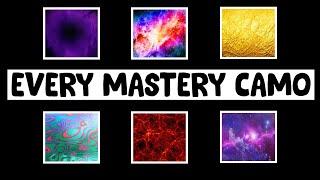 EVERY SINGLE MASTERY CAMO IN COD HISTORY! (Plutonium Camo Pack)