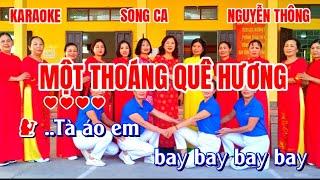 KARAOKE MỘT THOÁNG QUÊ HƯƠNG - BEAT SONG CA - @THONG.KARAOKE