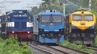 Indian Railways FREIGHT Trains at FULL SPEED | Diesel vs Electric Action | PART - 2 | IndianRailways