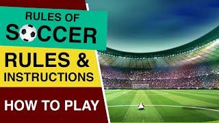 Rules Of Soccer : How to play Soccer : Soccer Rules for Beginners