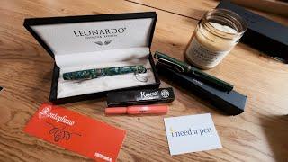 My first ever LEONARDO MOMENTO fountain pen + new LAMY and KAWECO | Fontoplumo