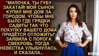 СВЕКРОВЬ РАЗДАВАЛА КОМАНДЫ, ТОГДА НЕВЕСТКА НЕ ВЫДЕРЖАЛА И СКАЗАЛА...