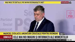 Marcel Ciolacu, anunt crucial pentru romani