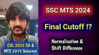 SSC MTS 2024 Final Cutoff !!!