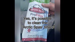 Cleaning Arctic Spa Filters - Yes you can!