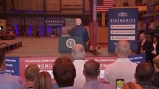 A Very Confused Joe Biden Wraps Up Speech, Immediately Asks For Directions Off Stage