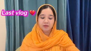 Last vlog | I am leaving youtube | Sitara yaseen vlog