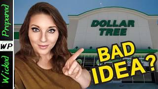 Was this a mistake? Budget Prepping at Dollar Tree - Prepper Pantry Stockpile SHTF 2024