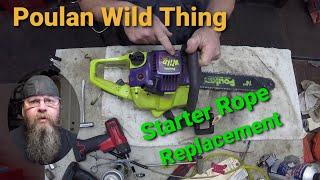 Poulan Wild Thing Chainsaw Starter Rope Replacement