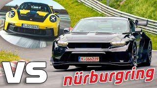 2025 MUSTANG GTD VS 2025 PORSCHE GT3 RS NÜRBURGRING-RUNDEN! ANALYSE KURVE FÜR KURVE ...