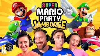 Mario Party Jamboree Family Battle: SpeedRun in Roll em Raceway!