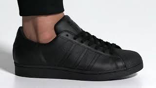 Onfeet Adidas Superstar All Black (EG4957) Review | sneakers.by