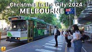 Melbourne Australia Christmas in the City 2024 4K Video